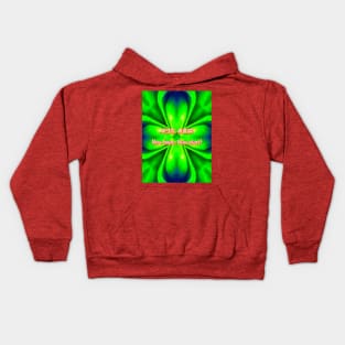 Curtain of light Aurora pattern. Kids Hoodie